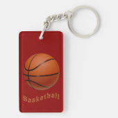 Aangepaste Basketball Sleutelhangers JOUW TEKST en (achterkant)