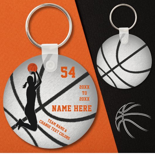 Aangepaste Basketball-Sleutelhangers met Oranje te Sleutelhanger