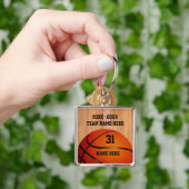 Aangepaste Basketball-Sleutelhangers voor spelers Sleutelhanger (Hand)