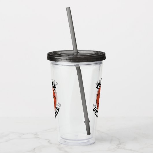 Aangepaste Basketball Team Name & Player Number Sp Acryl Drinkbeker (Links)