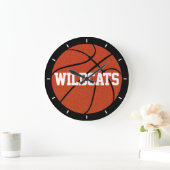 Aangepaste Basketball-tekst Decoratieve wandklok (Huis)
