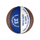 Aangepaste Basketballen in Uw Kleuren en Tekst (Verticaal)