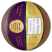 Aangepaste basketballen met LOGO, FOTO of Verwijde (Verticaal)