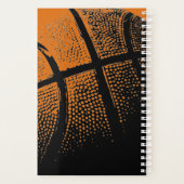 Aangepaste basketbalspeler en spiraalontwerper planner (Achterkant)