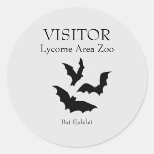 Aangepaste Bat Exhibit Stickers