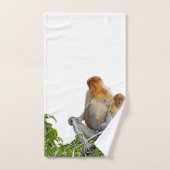 Aangepaste Bathroom set - Proboscis Monkey Bad Handdoek (Handdoek)