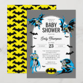 Aangepaste Batman Baby Douche Kaart (Voorkant / Achterkant)