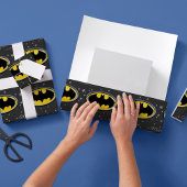 Aangepaste Batman-Logo kerstsnowflake Cadeaupapier