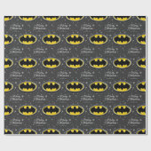Aangepaste Batman-Logo kerstsnowflake Cadeaupapier (Vlak)