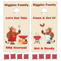 Aangepaste BBQ Bash Cornhole Game Set