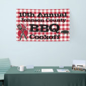Aangepaste BBQ Cook Off achtertuin picknick Spandoek (Beurs)