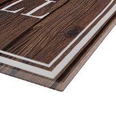 Aangepaste BBQ-paren Names Farmhouse Weddenschap Snijplank (Hoek)