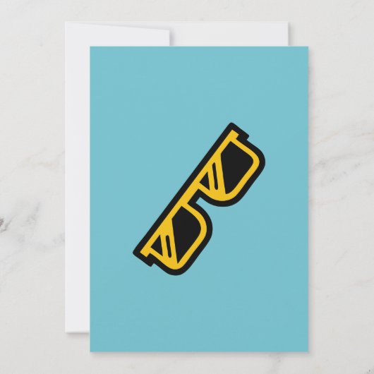 Aangepaste BBQ Party Zomer Pop Art Gepersonaliseer Kaart (Achterkant)