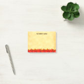Aangepaste BBQ Red Flames Western Letter Post het  Post-it® Notes (Kantoor)