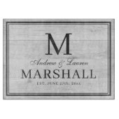 Aangepaste BBQ White Wood Names Wedding Gift Snijplank (Voorkant)