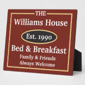 Aangepaste bd- en ontbijtgeband fotoplaat (Zijkant)