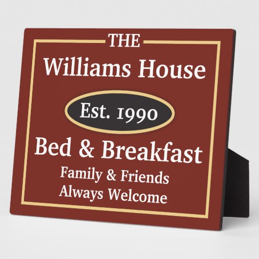 Aangepaste bd- en ontbijtgeband fotoplaat (Zijkant)