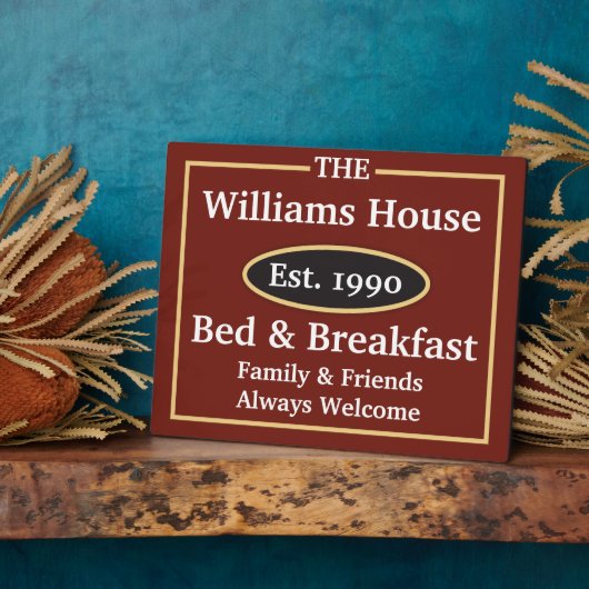 Aangepaste bd- en ontbijtgeband fotoplaat (Zijkant)