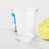 Aangepaste Beach Bachelorette-feest  Shot Glas (Rechts)