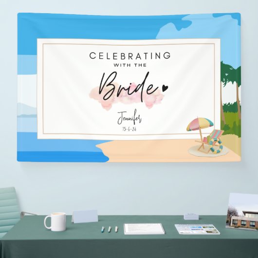 Aangepaste Beach Bachelorette-feest Spandoek (Beurs)