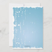 Aangepaste Beach Grunge Invitation Kaart (Achterkant)