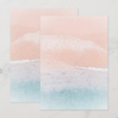 Aangepaste Beach Sand Zee Seaside Natuur Sjabloon (Voorkant / Achterkant)