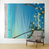 Aangepaste Beach Selfie-achtergrond Wandkleed (In Situ (horizontaal))