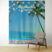 Aangepaste Beach Selfie-achtergrond Wandkleed