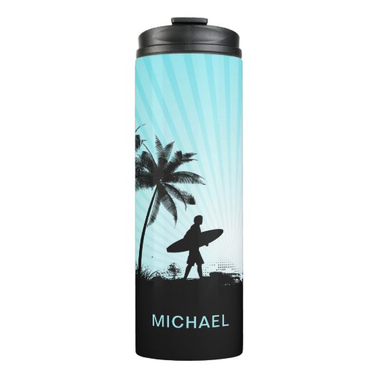 Aangepaste Beach Surfer-tumbler Thermosbeker (Voorkant)