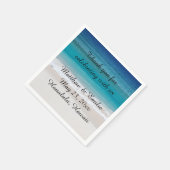 Aangepaste Beach Wedding Napkins Servet (Hoek)