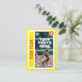 Aangepaste Beachvolleybal Trading Kaart (Geel) Contactkaartje (Staand voorkant)