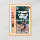 Aangepaste Beachvolleybal Trading Kaart (Zand) Contactkaartje (Voorkant)