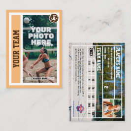 Aangepaste Beachvolleybal Trading Kaart (Zand) Contactkaartje