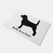 Aangepaste beagle deurmat (Schuin)