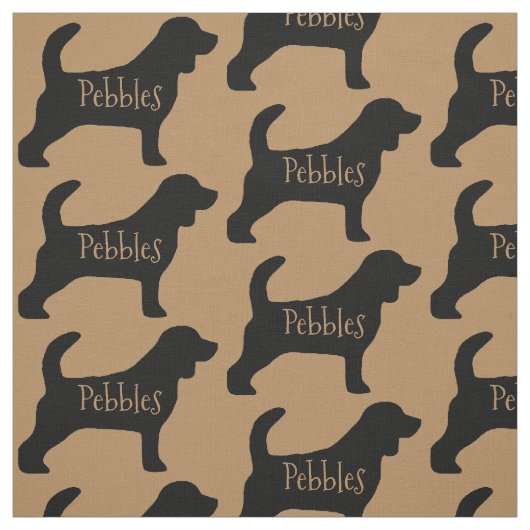 Aangepaste Beagle Dog Fabric Stof (Swatch)