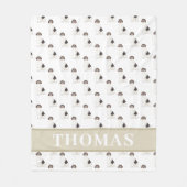 Aangepaste beagle fleece deken (Voorkant)