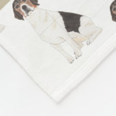 Aangepaste beagle fleece deken (Hoek)