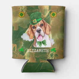 Aangepaste beagle Gold St. Patricks Blikjeskoeler