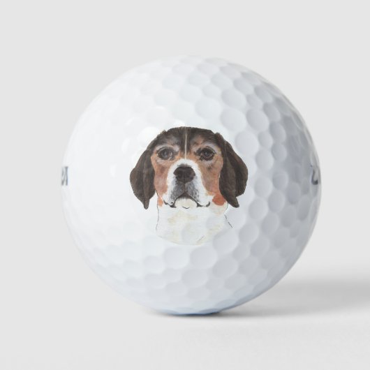 Aangepaste beagle golfballen (Voorkant)