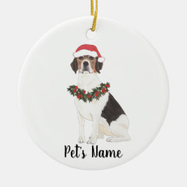 Aangepaste beagle keramisch ornament