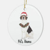 Aangepaste beagle keramisch ornament (Links)