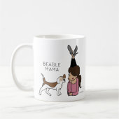 Aangepaste Beagle Mama Coffee-Mok Koffiemok (Links)