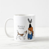 Aangepaste Beagle Mama Coffee-Mok Koffiemok (Links)