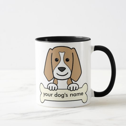 Aangepaste beagle mok (Rechts)