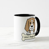 Aangepaste beagle mok (Voorkant rechts)