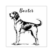 Aangepaste beagle rubberstempel (Afrduk)