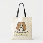 Aangepaste beagle tote bag (Voorkant)