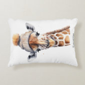 Aangepaste Beanie Bunch Giraffe Winterhoed Kussen (Voorkant)