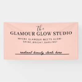 Aangepaste Beauty Saloon Naam met Label Line Banne Spandoek