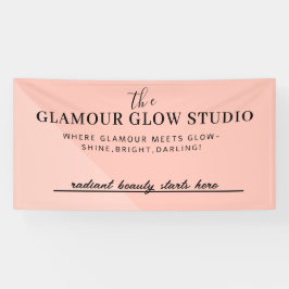 Aangepaste Beauty Saloon Naam met Label Line Banne Spandoek